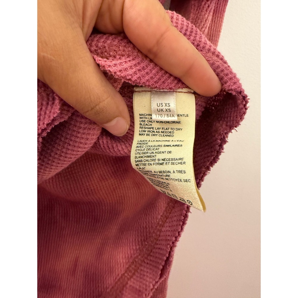 Anthropologie Maeve Berry Tie Dye Maeve Ainsley Thermal Turtleneck Size XS - Picture 5 of 6